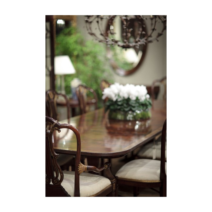 Buckingham Gilded Lyre Back Arm Chair
