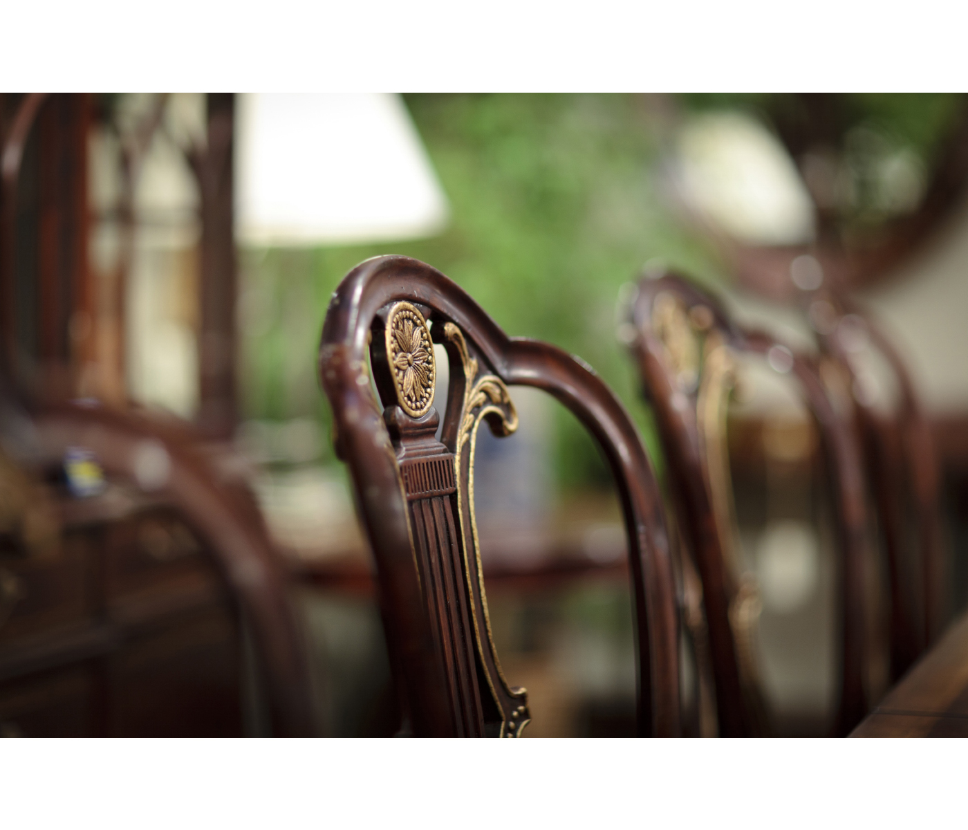 Buckingham Gilded Lyre Back Arm Chair