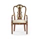 Buckingham Gilded Lyre Back Arm Chair