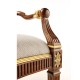 Buckingham Gilded Lyre Back Arm Chair