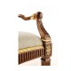 Buckingham Gilded Lyre Back Arm Chair