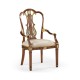 Buckingham Gilded Lyre Back Arm Chair