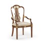 Buckingham Gilded Lyre Back Arm Chair