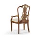Buckingham Gilded Lyre Back Arm Chair