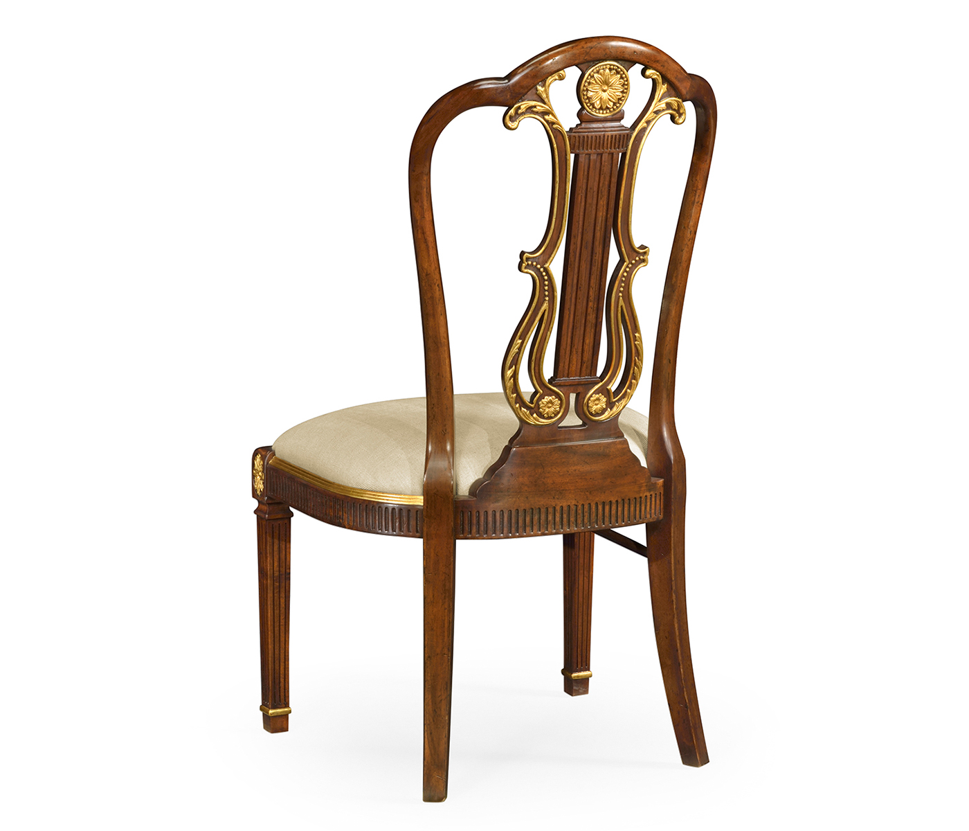 Buckingham Gilded Lyre Back Side Chair