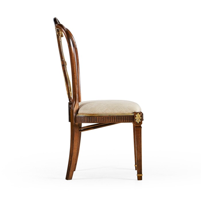 Buckingham Gilded Lyre Back Side Chair