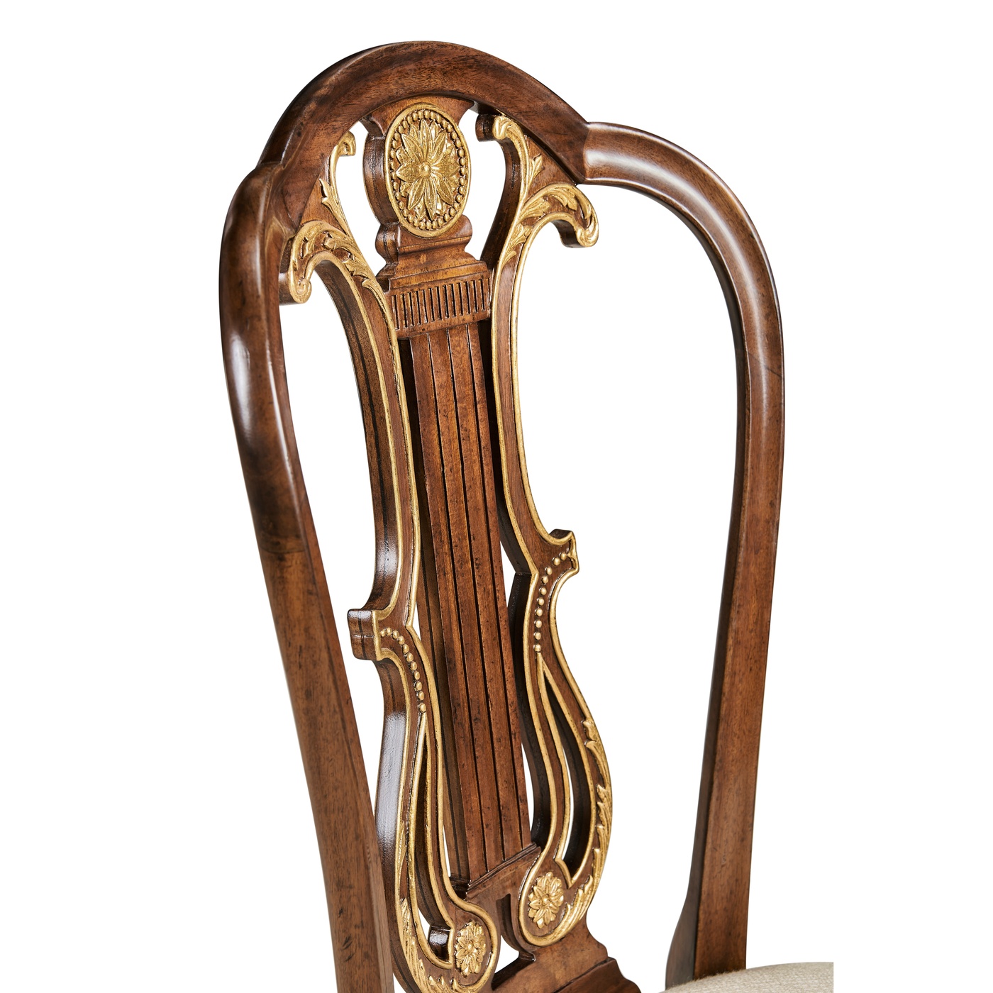 Buckingham Gilded Lyre Back Side Chair