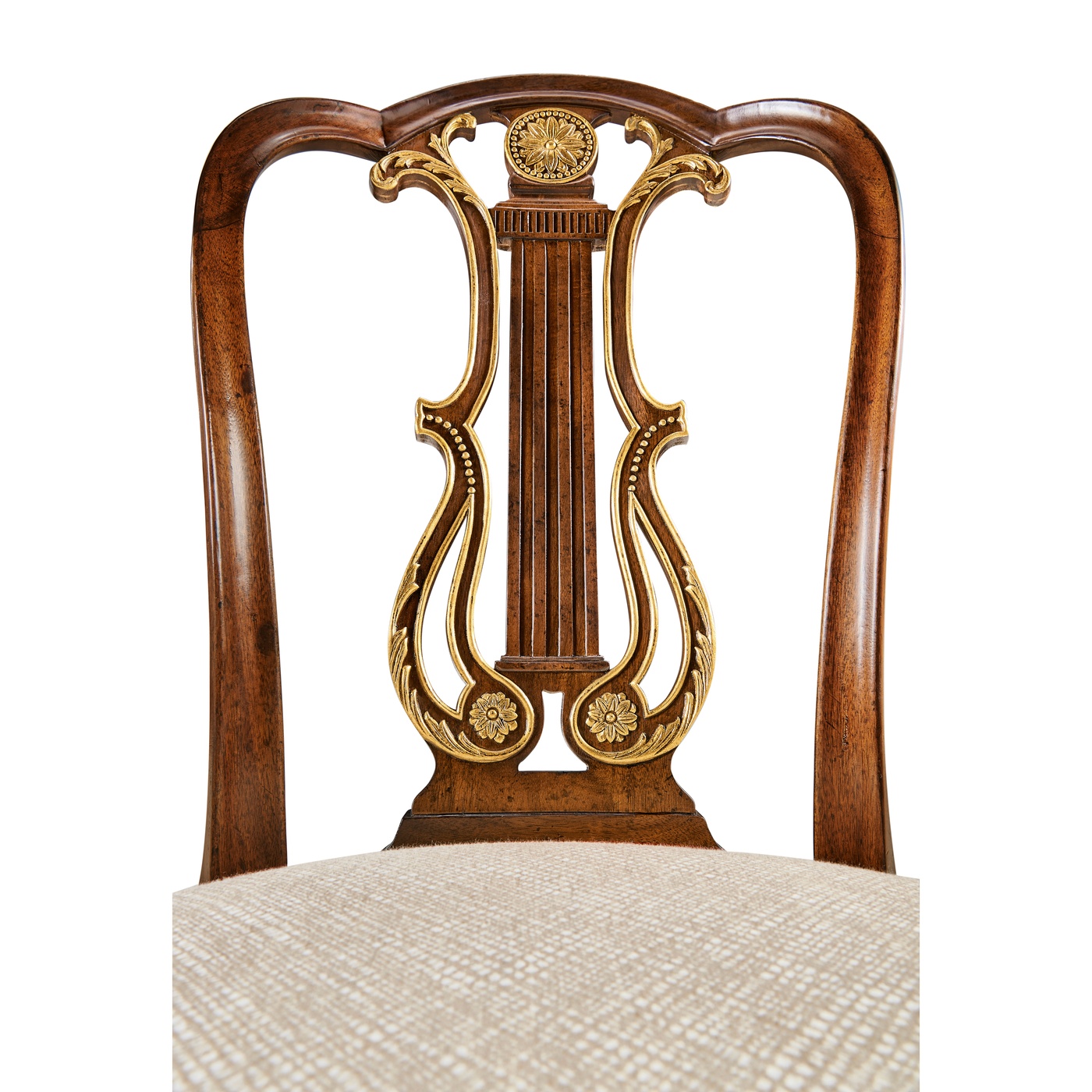 Buckingham Gilded Lyre Back Side Chair