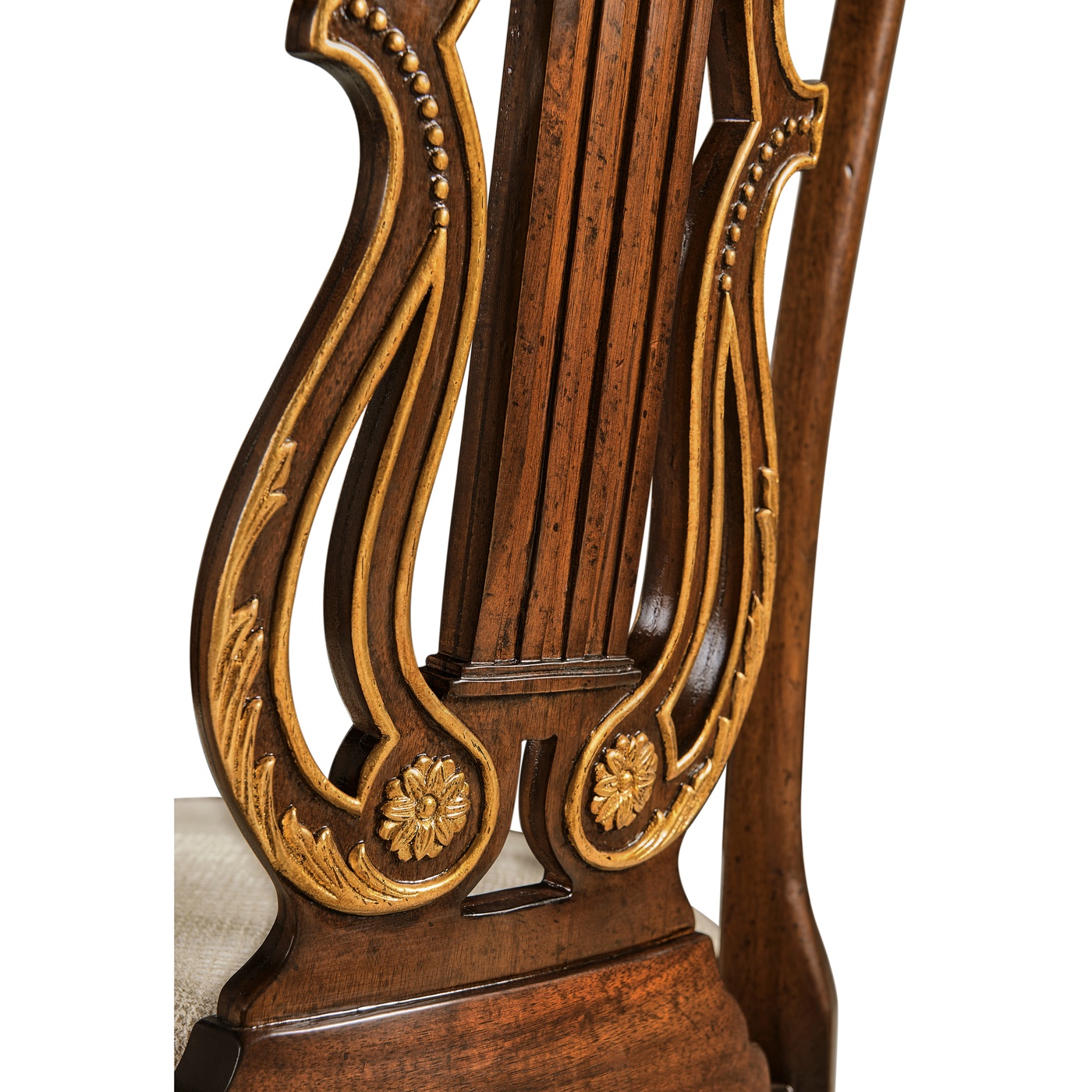 Buckingham Gilded Lyre Back Side Chair