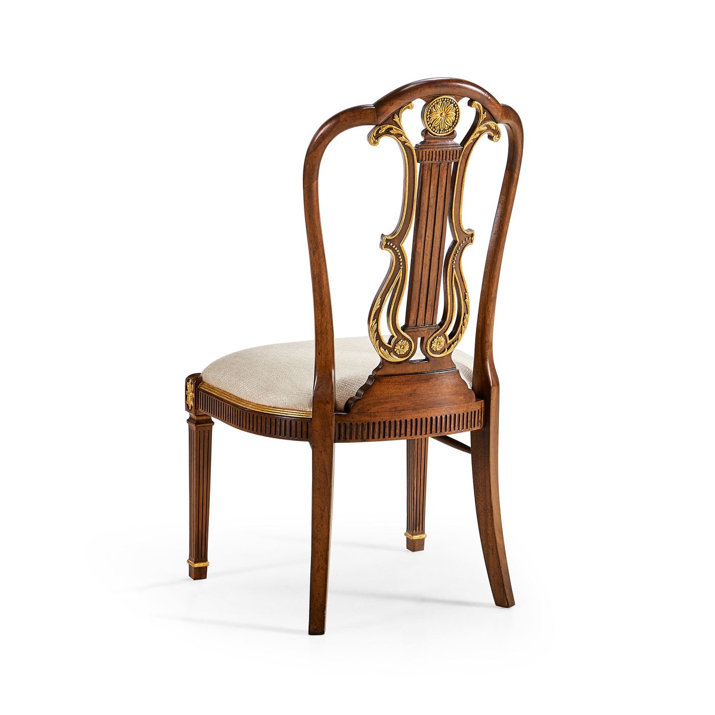 Buckingham Gilded Lyre Back Side Chair