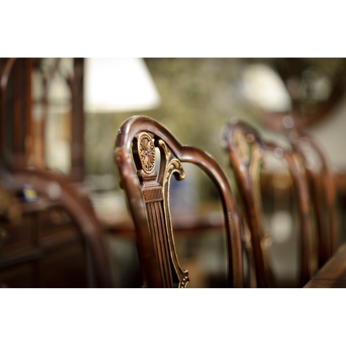 Buckingham Gilded Lyre Back Side Chair
