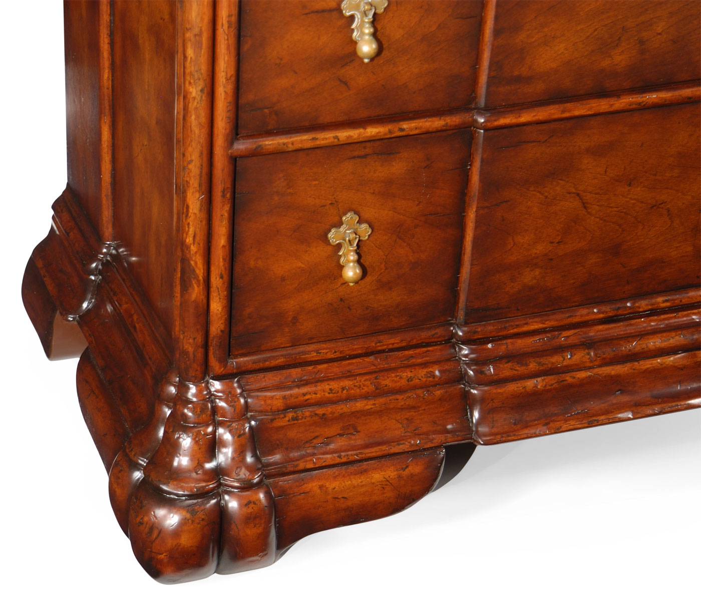 Dutch style large chest of three drawers