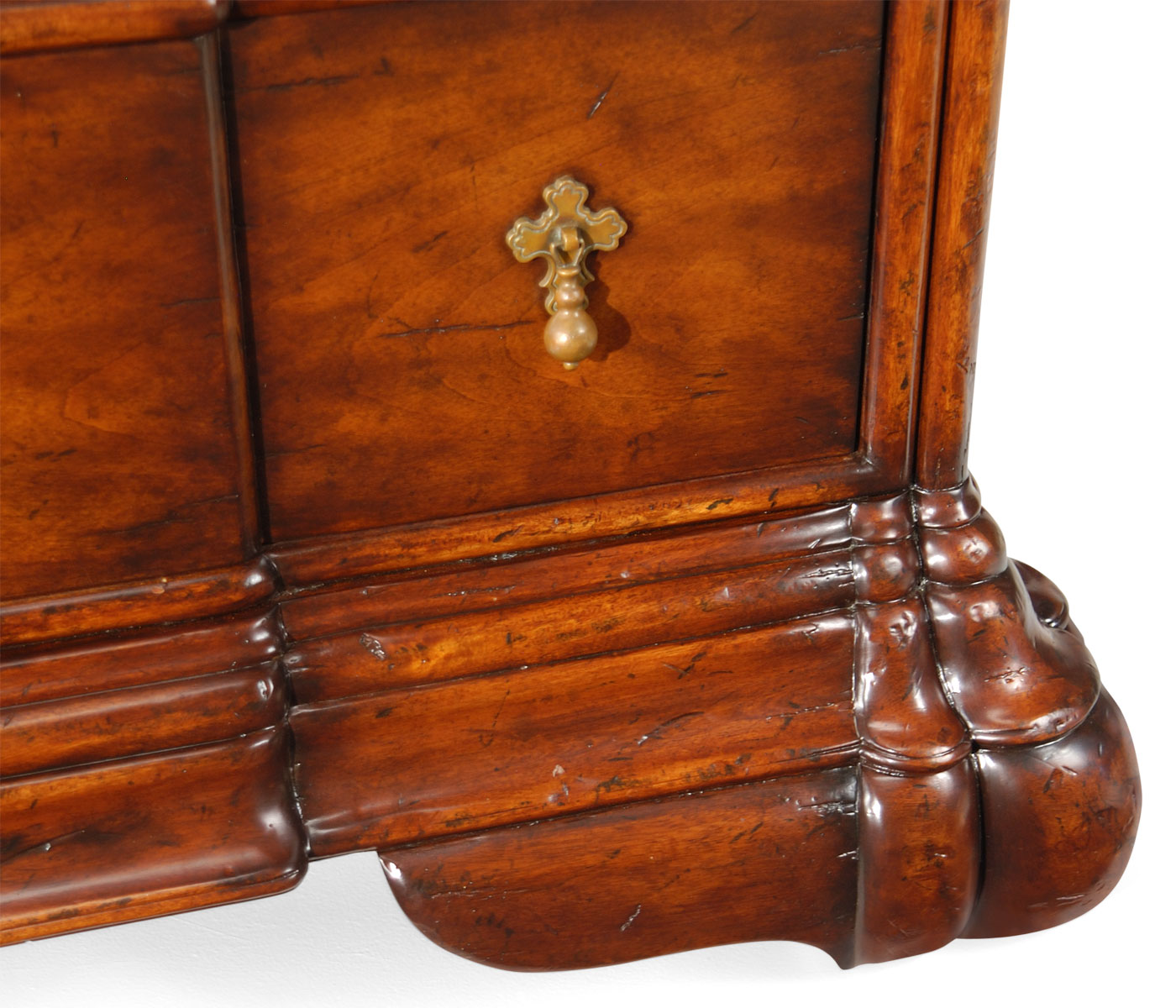 Dutch style large chest of three drawers