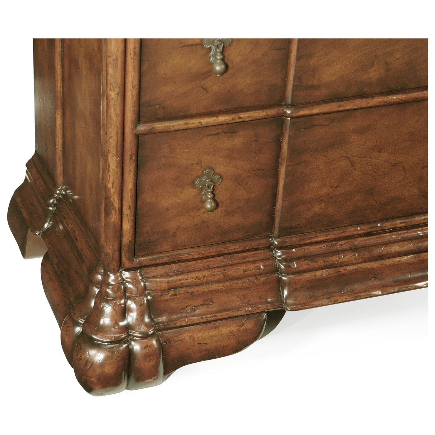 Dutch style large chest of three drawers