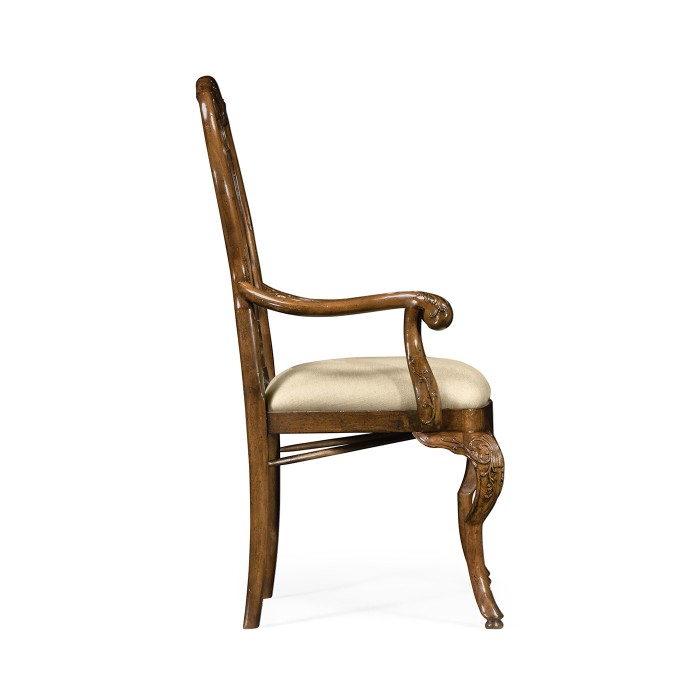 William & Mary Inlaid Arm Chair