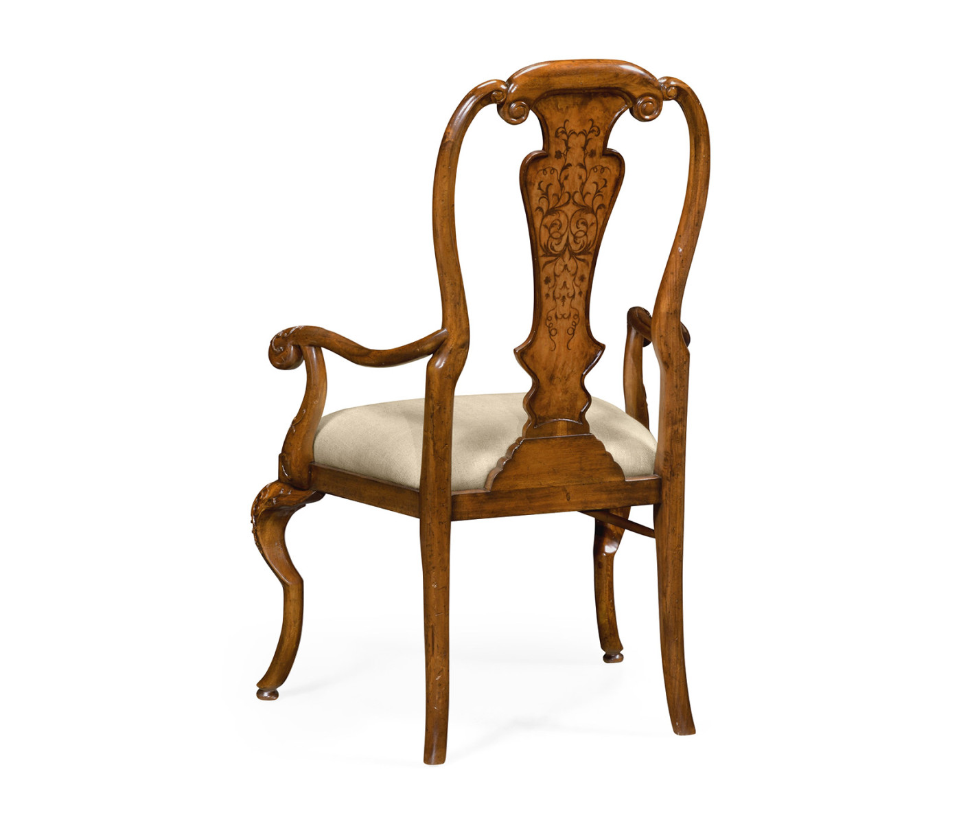 William & Mary Inlaid Arm Chair