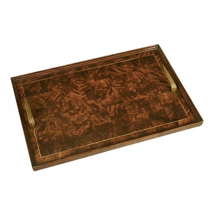 Patchwork Marquetry Art Deco Style Tray