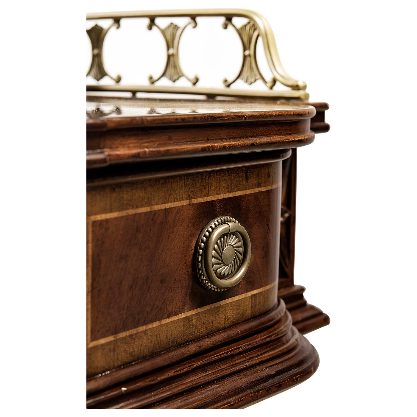 Narrow Gallery Mahogany Console Table