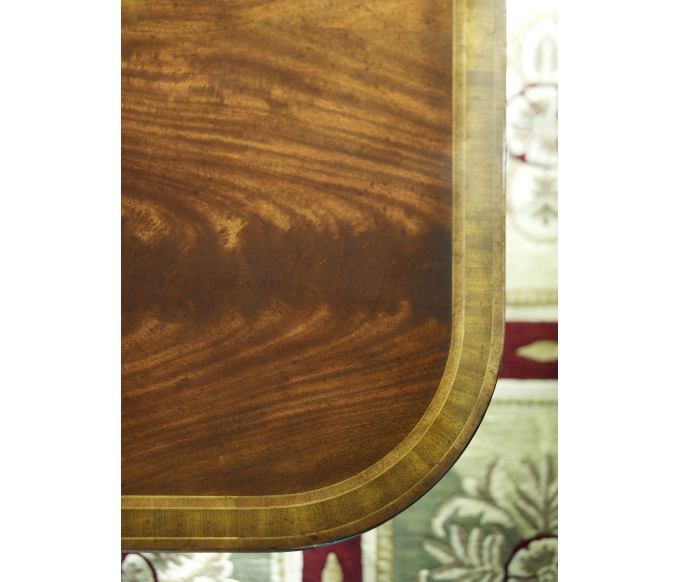 Windsor Two-Leaf Walnut Extending Dining Table