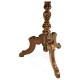 Walnut Floor Standing Candlestick with Angular Tripod Base
