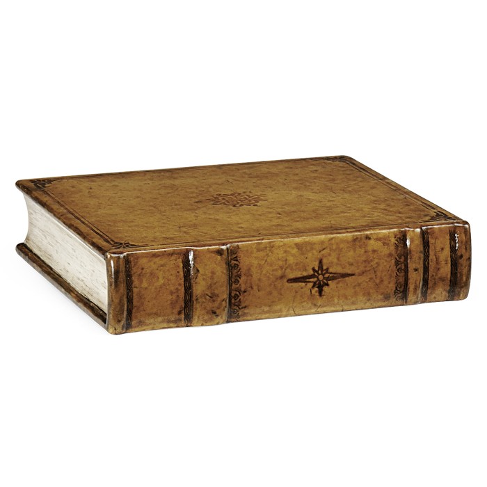 Faux Leather Book Box