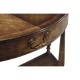 Walnut demilune console