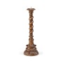 Pair of Twisted Column Candlesticks with Heavily Carved Bases