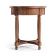 Parquet round lamp table