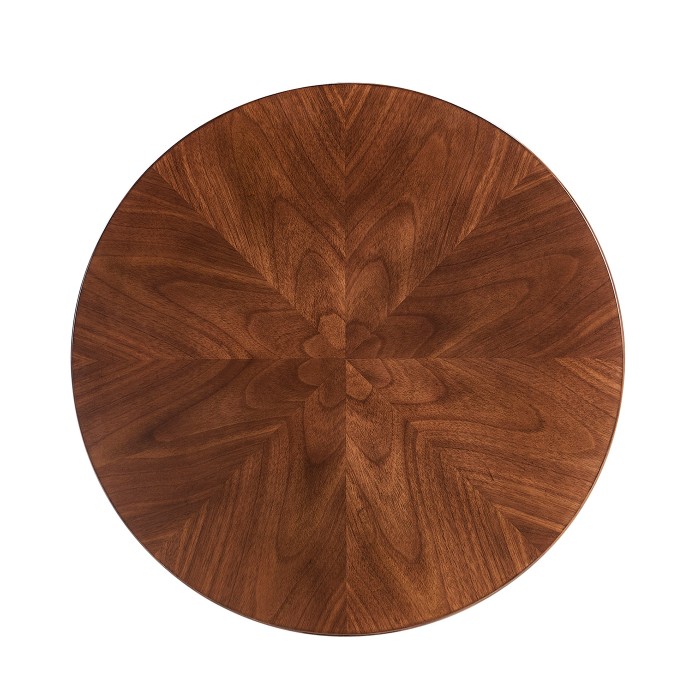 Parquet round lamp table