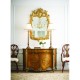 Sheraton Style Walnut & Gilded Oval Back Arm Chair
