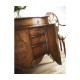 Sheraton Style Walnut & Gilded Oval Back Arm Chair