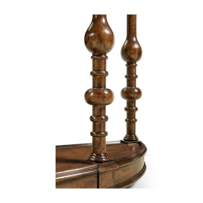 Demilune walnut console (Small)