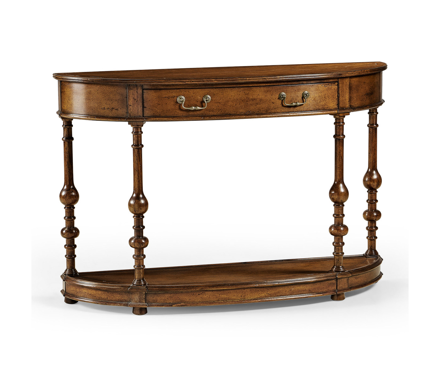 Demilune walnut console (Small)