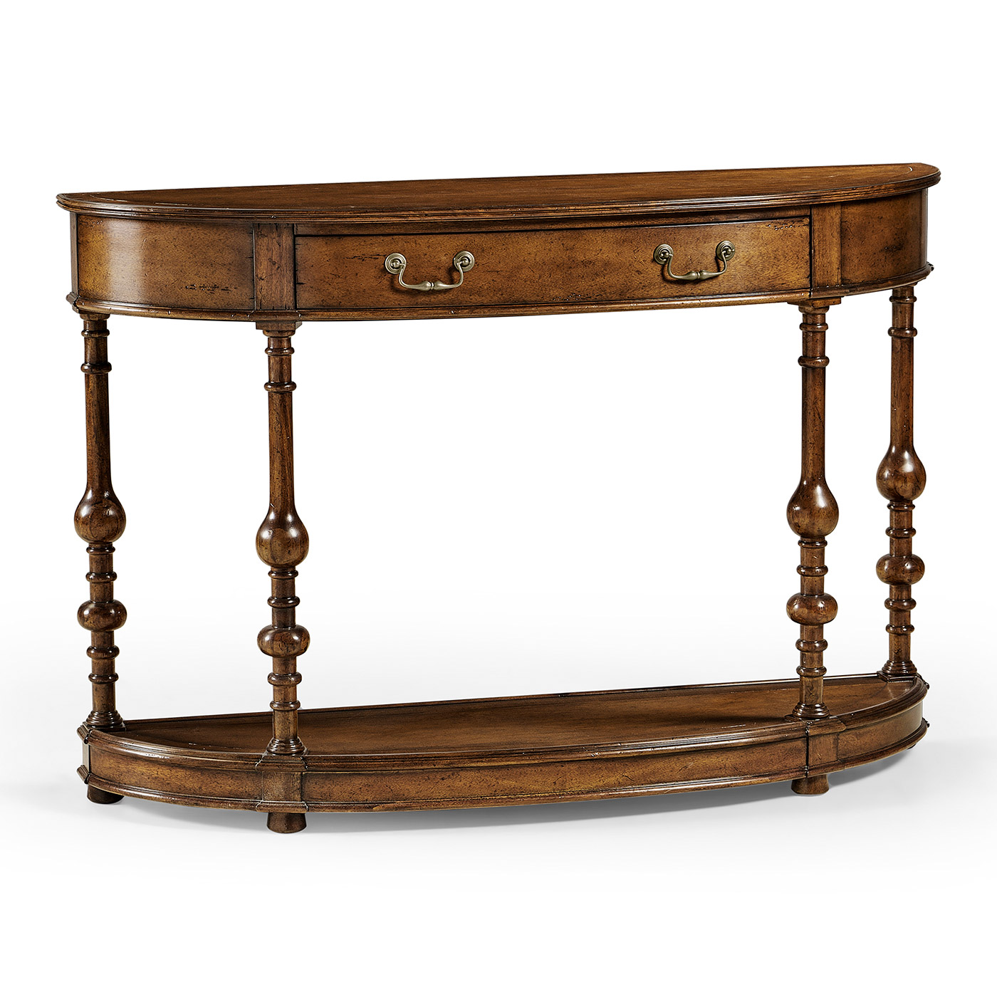 Demilune walnut console (Small)
