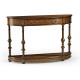 Demilune walnut console (Small)