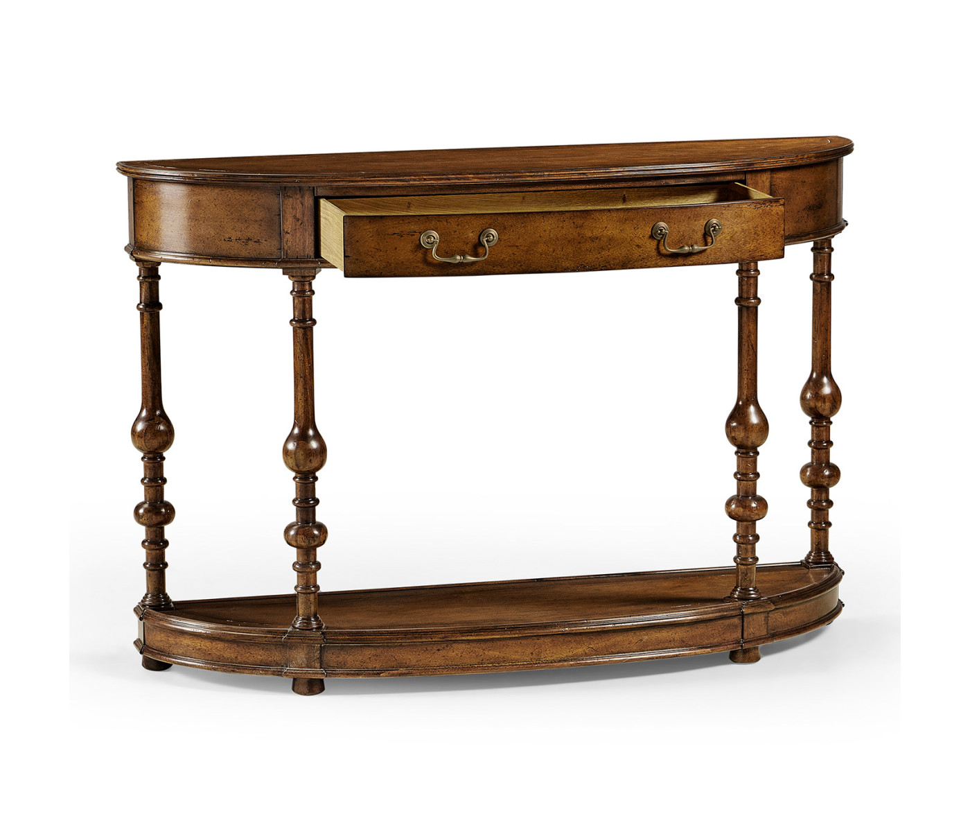 Demilune walnut console (Small)