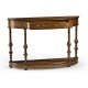 Demilune walnut console (Small)