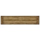 Casual Double Narrow Medium Driftwood Cabinet with Twin Cupboards