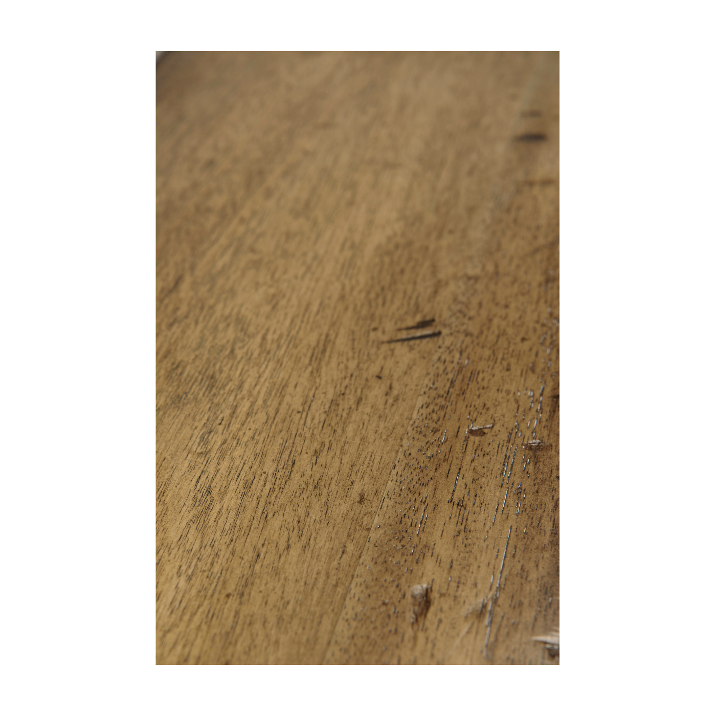 Casual Double Narrow Medium Driftwood Cabinet with Twin Cupboards