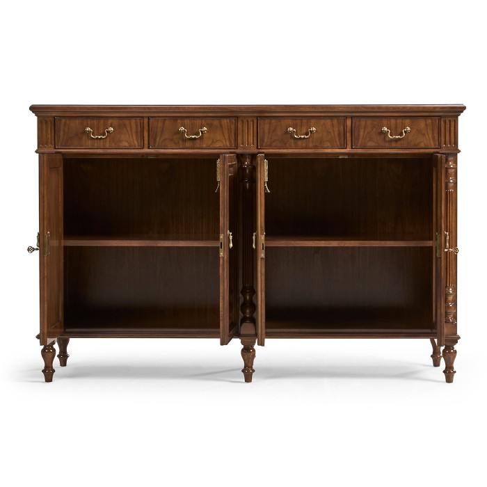 Smithfield Traditional Double Narrow Cabinet with Twin Cupboards