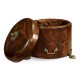 Round Crotch Mahogany Jewellery Box