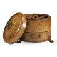 Round Masur Birch Jewellery Box