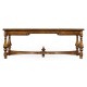 Rectangular walnut games coffee table