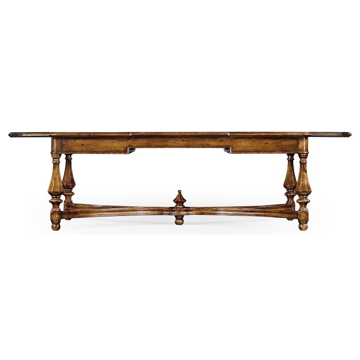 Rectangular walnut games coffee table