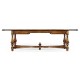 Rectangular walnut games coffee table