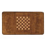 Rectangular walnut games coffee table