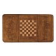 Rectangular walnut games coffee table