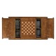Rectangular walnut games coffee table