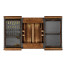 Rectangular walnut games coffee table