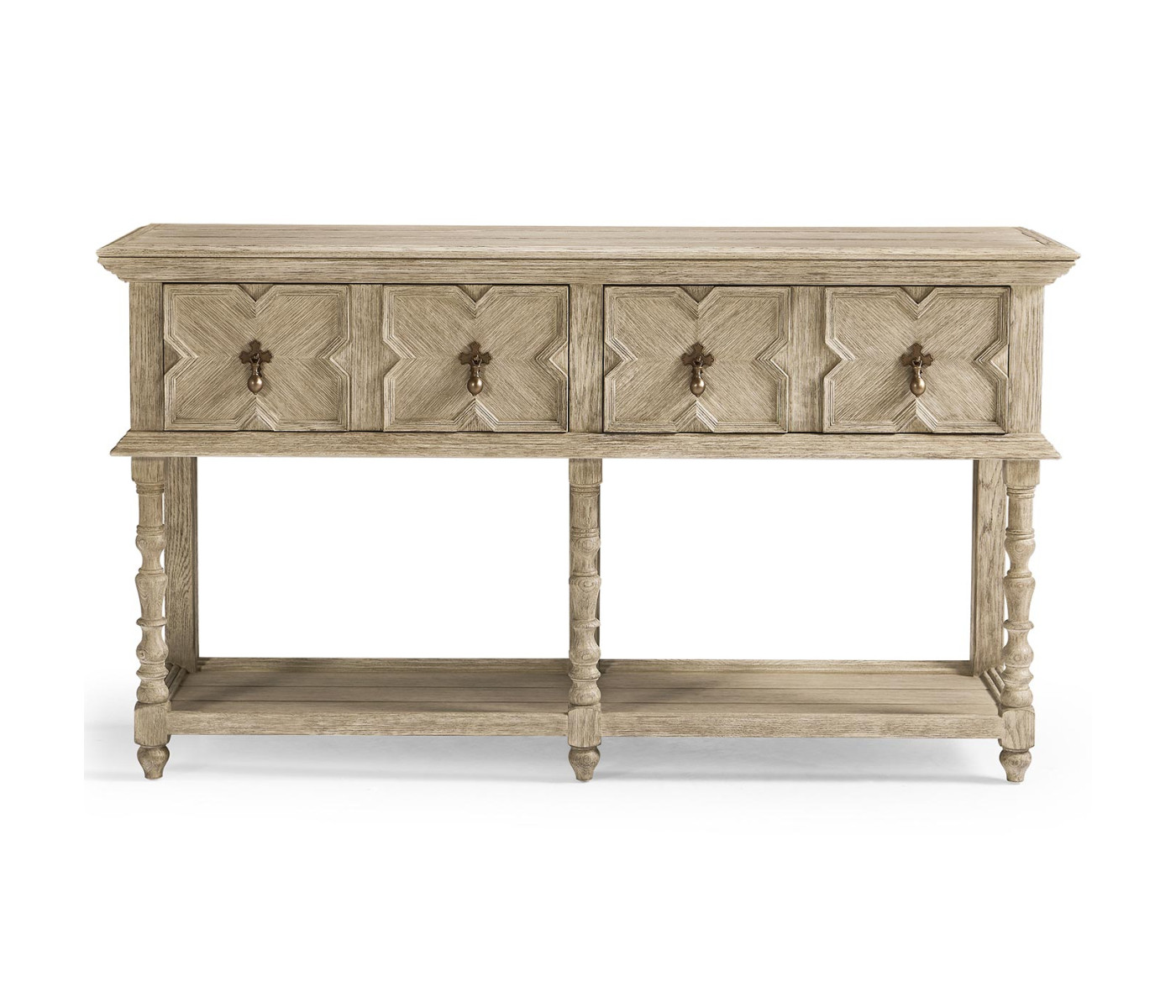 Traditional Tudor Style Grey Oak Buffet
